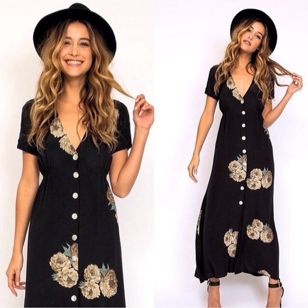STONE COLD FOX REVOLVE SILK DRESS WEDDING GUEST RESORT FOR LOVE LEMONS TIK TOK